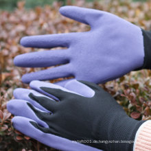 NMSAFETY strapazierfähige Latex-Handschuhe für die Arbeit mit Pick-up verwenden 13-gauge-Schaum-Latex-Handschuhe